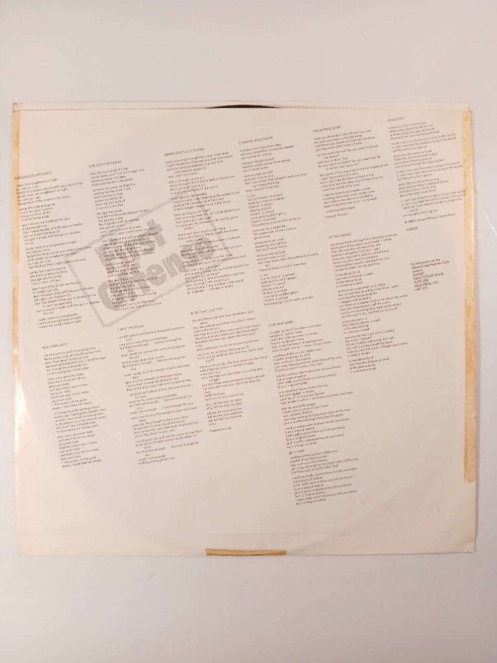 Corey Hart - First Offense - Vinyl LP Record - Picture 4 of 6